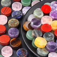 KS-1693-16~18mm Round Sheet Natural Crystal Agate Stone Disc DIY Jewelry Information