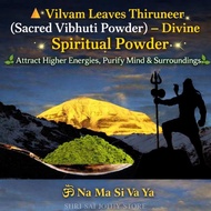 Vilvam Leaves Thiruneer (Vibhuti – Divine Spiritual Powder Attract Higher Energies Purify Mind & Su