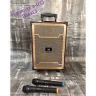 LOA KÉO DI ĐỘNG NANOMAX S-10D TẶNG KÈM 2 MICRO KHÔNG DÂY