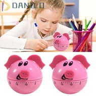 DANILO1 Pig Shaped Timer, 60-Minute Manual Timer Mechanical Timer, Alarm Clock Plastic Cute Reminder