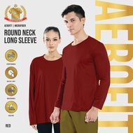888.CO MICROFIBER ROUNDNECK LONGSLEEVE (FAST-DRY/COOL-MAX) ANTI-BACTERIA RED