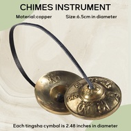 Tibetan Cymbals Meditation Bells 6.5 cm Meditation Chime BellsMeditation Yoga Bell for Percussion In