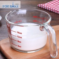 Forbake Glass Measuring Cup / 500 ml Thick Glass Measuring Cup