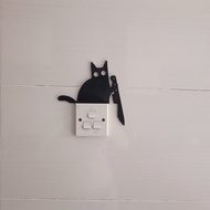 Cute Adorable Spooky Black Cat Wall Decor Kucing