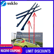 （ssklo）Sale  for Ford Fiesta Weather Strip Car Exterior Window Trim Weather Strip Plastic Trim Car Accessories 2009 2010 2011 2012 2013