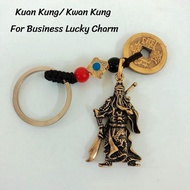 Ziyang Fengshui Kuan Kung Kwan Kung For Business Lucky Charm Keychain