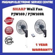 Sharp 16" Wall Fan PJW169 / PJW169R With 3 Speeds , 3 Blades Design , 5 Stars Rating , Offers Optimu