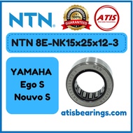 NTN 8E-NK15x25x12-3 NK15x25x12 NK152512 Yamaha Ego / Ego S / Nouvo S Needle Roller Bearings With mac