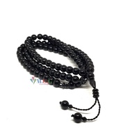 Black Onyx Stone Prayer Beads 99 Grains 8 Mm