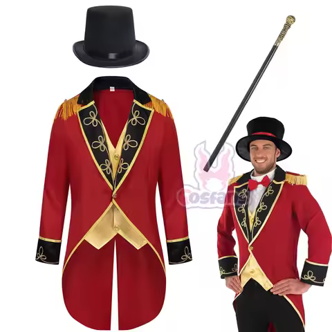 Halloween Circus Performance Set Wildlife Coach COSPLAY Set Prim Carnival Set Medieval Vintage Men C