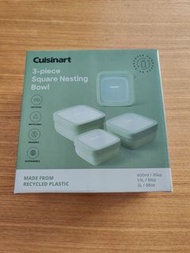Cuisinart 一套3件 方型食物盒 3-piece Square Nesting Bowl