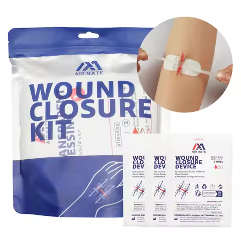 Aid Mate Zipper Band-aid Wound Closure Device Kit Suture Free Laceration Strips for Emergency Surviv