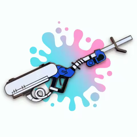 Game Splatoon 3 Badge Jet Fighter Weapons Liter 4K Limited Badges Jewelry Doujin Cosplay Collections