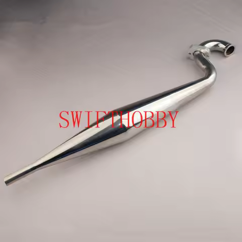 Stainless steel exhaust pipe Tuned Pipe for 26cc Zenoah RC Boat Engine