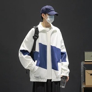 Fi Sh2025 ฤดูใบไม้ร่วงเสื้อลําลองผู้ชายหลวมอเนกประสงค์เสื้อแจ็คเก็ตคอปกสําหรับคู่แฟชั่นแบรนด์น้ําหนั