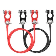 Battery Terminal Cable 10AWG Auto Battery Lead Aluminum Alloy Connector Clamp for Automotive Motorcy