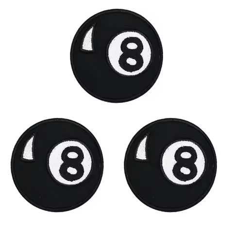 Number Eight Emblem Clothing Decoration Patch Cowboy Hat Embroidery Patch Iron 8 Badge