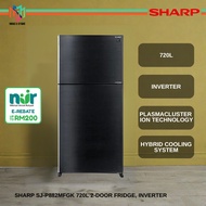 [ NUR@PETRA ] Sharp SJ-P882MFGK Fridge 720L Hybrid Cooling System SJP882MFGK Peti Ais
