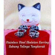 Stainless Steel 316 Skeleton Earrings/Subang Telinga Tengkorak Stainless Steel 316