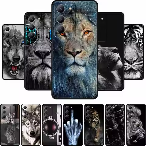 For OPPO A5 5G Gobal Case A 5 2025 Phone Cover Wolf Black Silicone Soft Back Cover Case For OPPO A5 