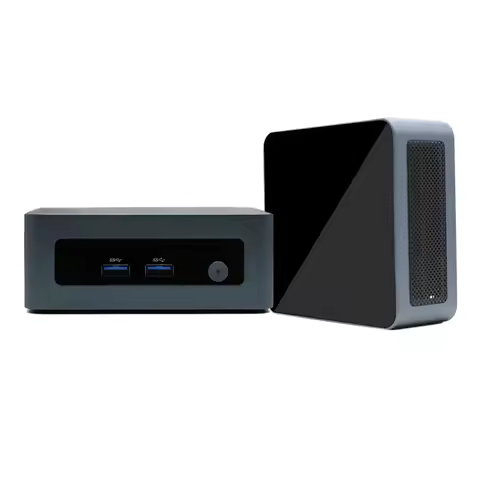 Eglobal New AMD Ryzen 5 5600H 64GB DDR4 2TB SSD Dual Display hD 2.5g Desktop Gaming PC WiFi 6 Mini P