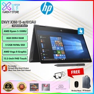HP ENVY X360 13-AY1013AU Laptop | AMD Ryzen 5 | 8GB RAM | 512GB SSD | 13.3" Full-HD 360 Flip &amp; Touch | Win 10+Office 2019 | NIGHTFALL BLACK | 2 Years Warranty