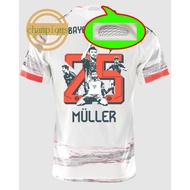 [Fan Version] 2025/26 Bayern Munich away white jersey#MULLER