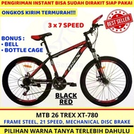 Promo Sepeda Gunung Mtb 26 Trex Xt-780 21 Speed Murah Terbaik