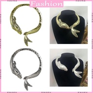 NAV Fish Necklace Exaggerated Statement Jewelry Exaggerated Necklace Fashion Neck Jewelry Unique Nec