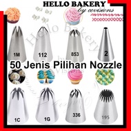 Piping Nozzle Cake Decorating Icing Nozel Tip Deco Churros Acuan Bakery 6B 864 853 1M 2D 172 195 2F 