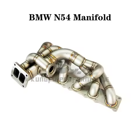 KUNGFU PERFORMANCE Top Mount B M W N54 335i 135i 535i Single Turbo Exhaust N54 Manifold T4 Divided T