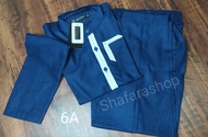 Baju Koko Anak AL LUTHFI Lengan Panjang Stelan Warna Biru