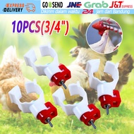 10 Pcs Nipel Bebek Alat Minum Bebek Nipple Nipel Nepel Drinker Ayam Puyuh Unggas Otomatis