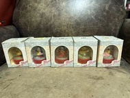 早期香港製造和路迪士尼米奇老鼠及米妮水晶球五個