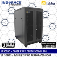 IR9020D Rack Server 20U 900mm Double Swing Perforated INDORACK Rak
