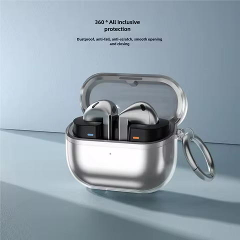 Transparent Case For Samsung Galaxy Buds 3 & Galaxy Buds 3 Pro Clear Soft TPU Protective Cover For G