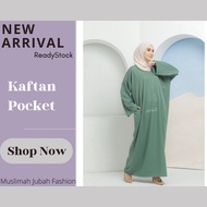 Kaftan Pocket Muslimah Jubah Fashion