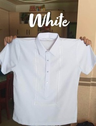 Polo barong office barong (white)