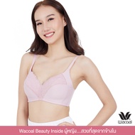 Wacoal Surprise Wireless Lace Bra บราไร้โครงฟองน้ำ 2mm. - WB9V05