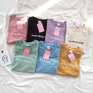 S007 oversize T-Shirt Cotton Fabric Embroidered 7 days