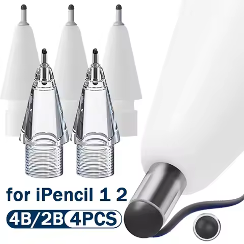 4B/2B Replacement Pencil Tips for Apple Pencil 1st 2nd Generation Spare Tablet Pen Nibs Fine Point W