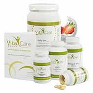 VitaCare 21-Day Metabolism Treatment Strawberry, 6-Piece Complete Package for HCG Diet with Protein Shake, MSM, Multivitamin Complex, Omega 3 Plus &amp; OPC