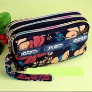 Abee Multifungsi Do-1041 Japanese style Dompet 3 ruang resleting motif cantik dompet HP cakep