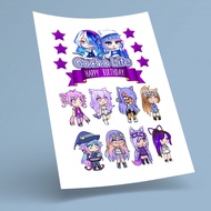 GACHA LIFE CUSTOM NAME & AGE [JPEG FORMAT/FILE] [CAKE TOPPER] [PRINT SENDIRI/PRINT YOURSELF]