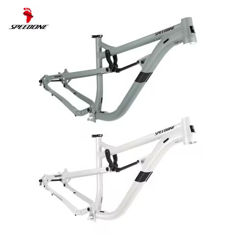 SPEEDONE Full Suspension AM MTB Frame Aluminum Alloy Multi-Link 210mm Rear Shock Upgraded Bicycle Fr
