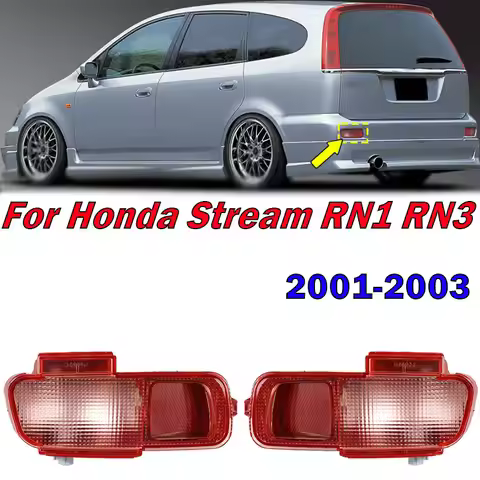 For Honda Stream RN1 RN3 2001 2002 2003 Auto Rear Bumper Light Signal Lamp Warning Brake Light Refle