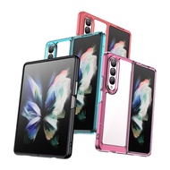 For Samsung Galaxy Z Fold 4 Case For Samsung Galaxy Z Fold 4 Cover Colorful Soft Edge Silicone Trans