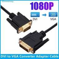 NEEDWAY Dvi 24+1 To Vga Cable, DVI 24+1 15-pin VGA Dvi To VGA Cable Adapter, Video Converter Male To