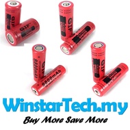 Original GIF RED button top flap top 16340 14500 18650 2800 9800 9900 12000 MAH Rechargeable Battery