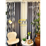MADRAZO Spiral Gray Curtain - 3IN1 and 5IN1 - 10RINGS 5FT up to 9FT